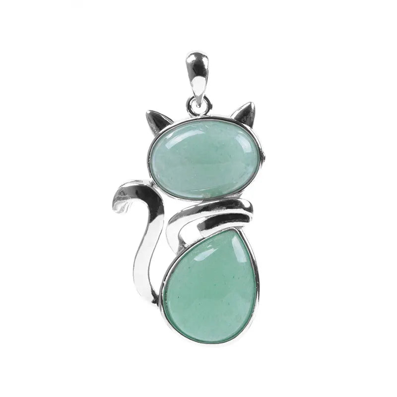 Cat Stone Charm Necklace image 12