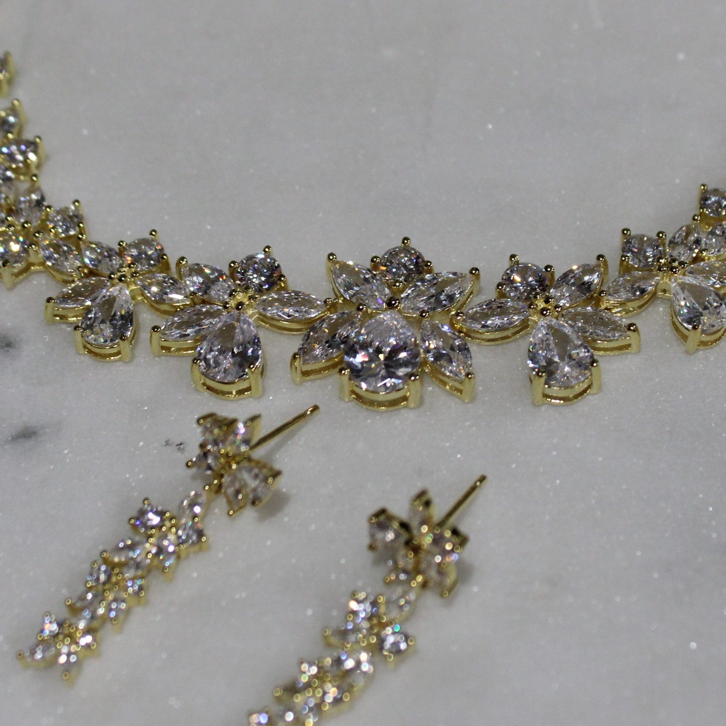 Olha: Pear and Marquise Diamond Earrings image 9