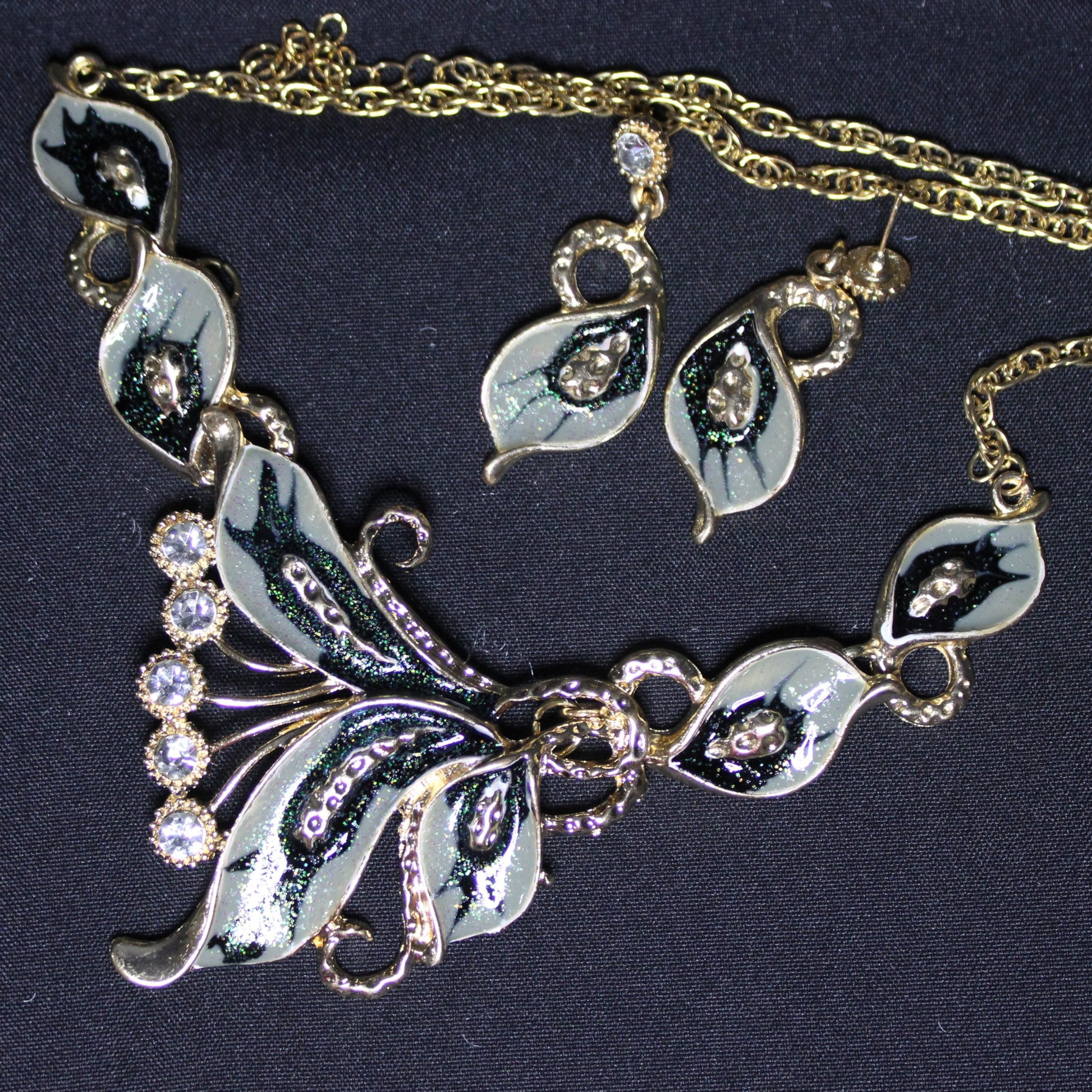 Multicolored Butterfly Leaf Set - Gray image
