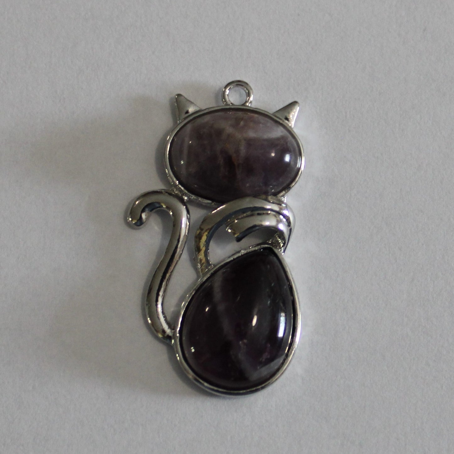 Cat Stone Charm Necklace image 8