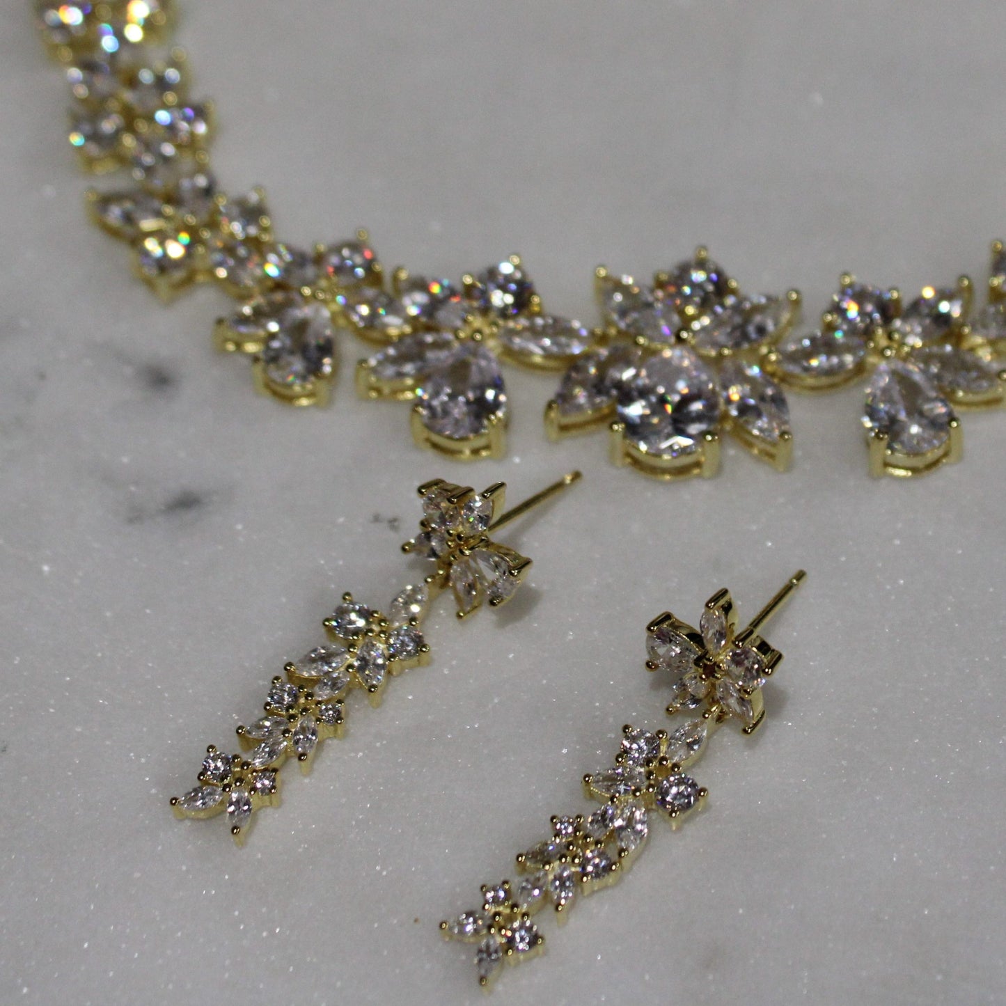 Olha: Pear and Marquise Diamond Earrings image 7