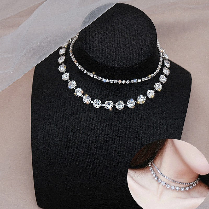Esther: Large and Small Diamond Chokers