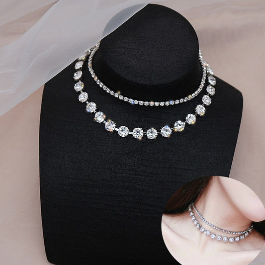 Esther: Large and Small Diamond Chokers