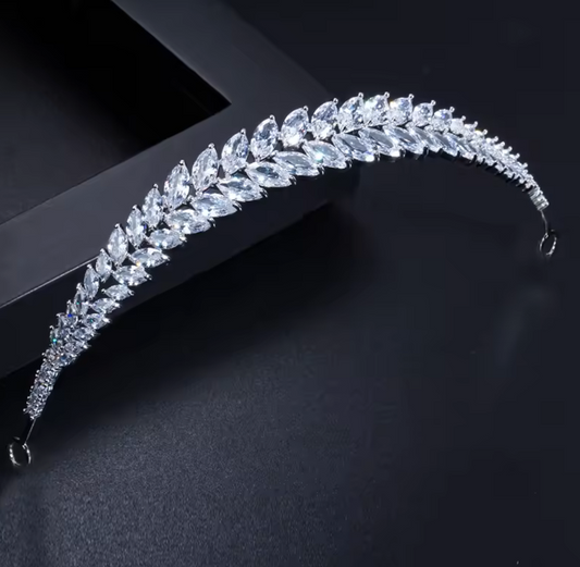 Marquise lab-created Diamond Hairpiece