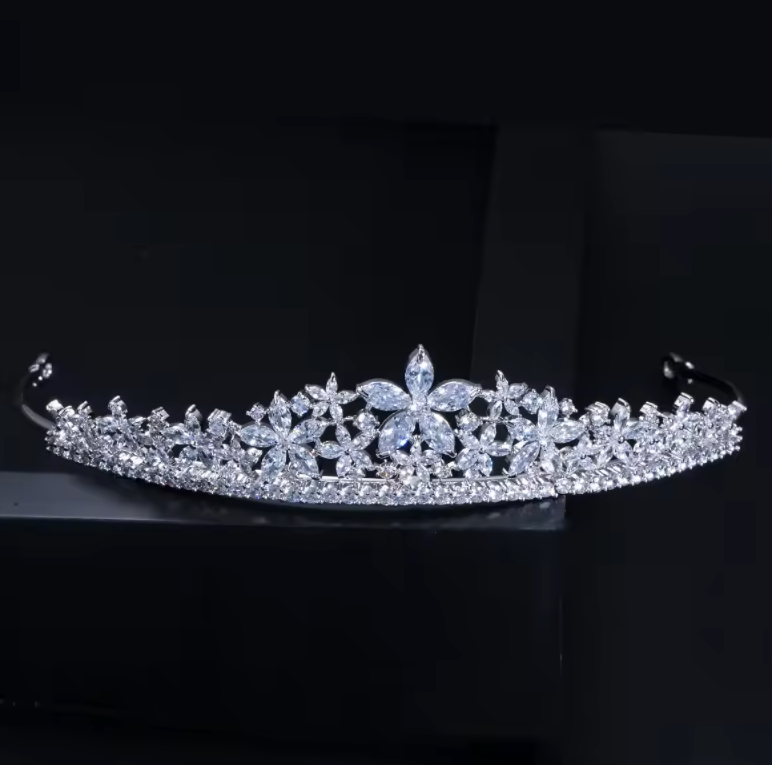 Marquis lab-created Diamond Star Tiara