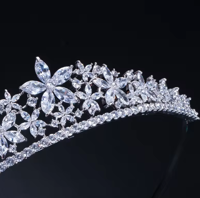 Marquis lab-created Diamond Star Tiara