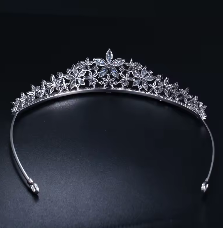 Marquis lab-created Diamond Star Tiara