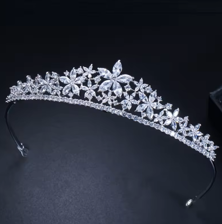 Marquis lab-created Diamond Star Tiara