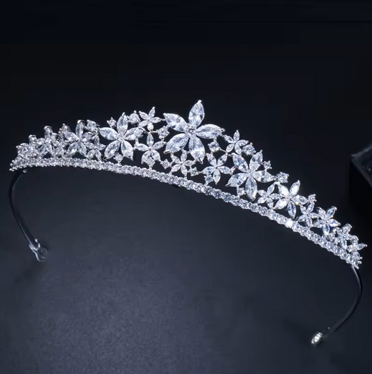 Marquis lab-created Diamond Star Tiara