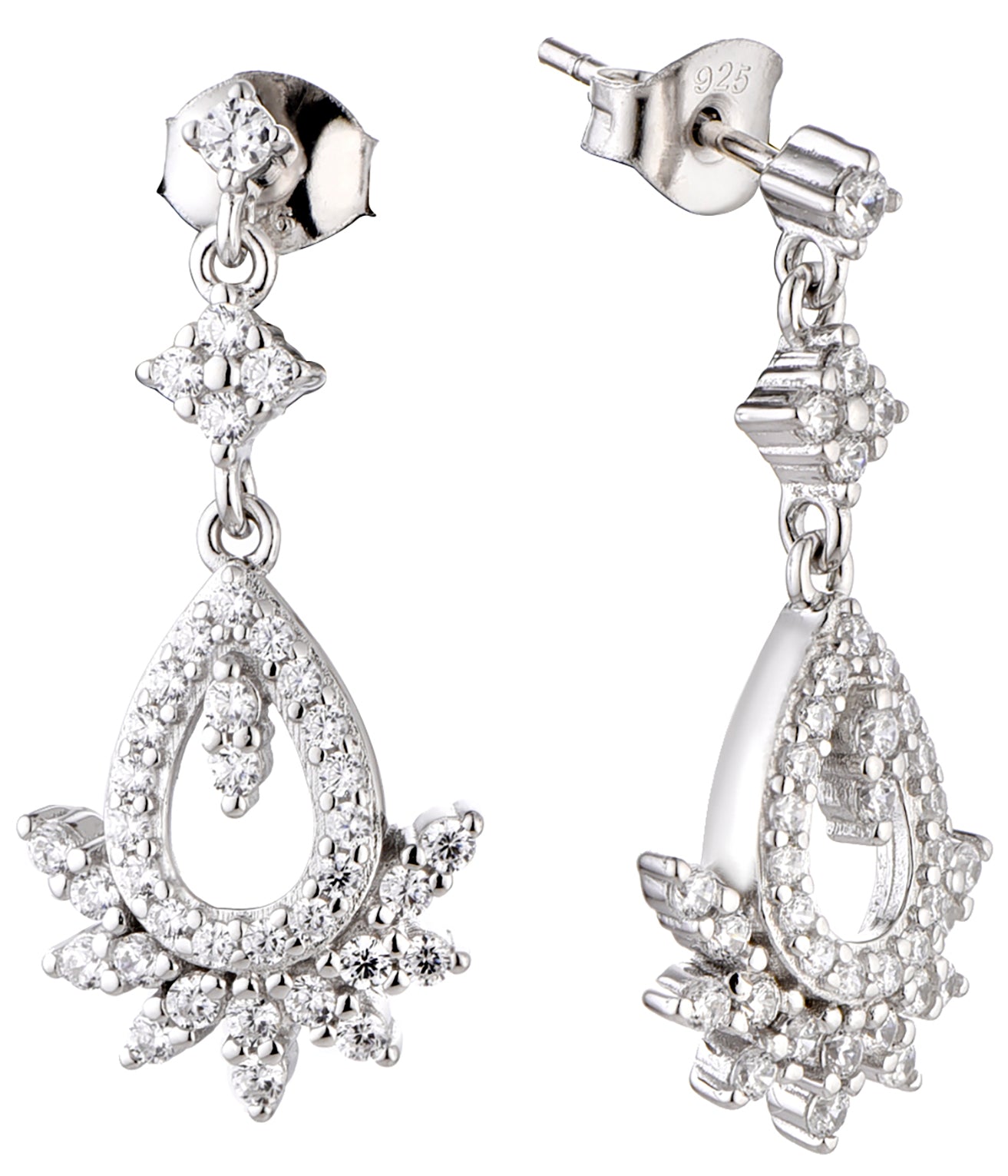 Hope: Rhodium-plated .925 Sterling lab-created Diamond Necklace