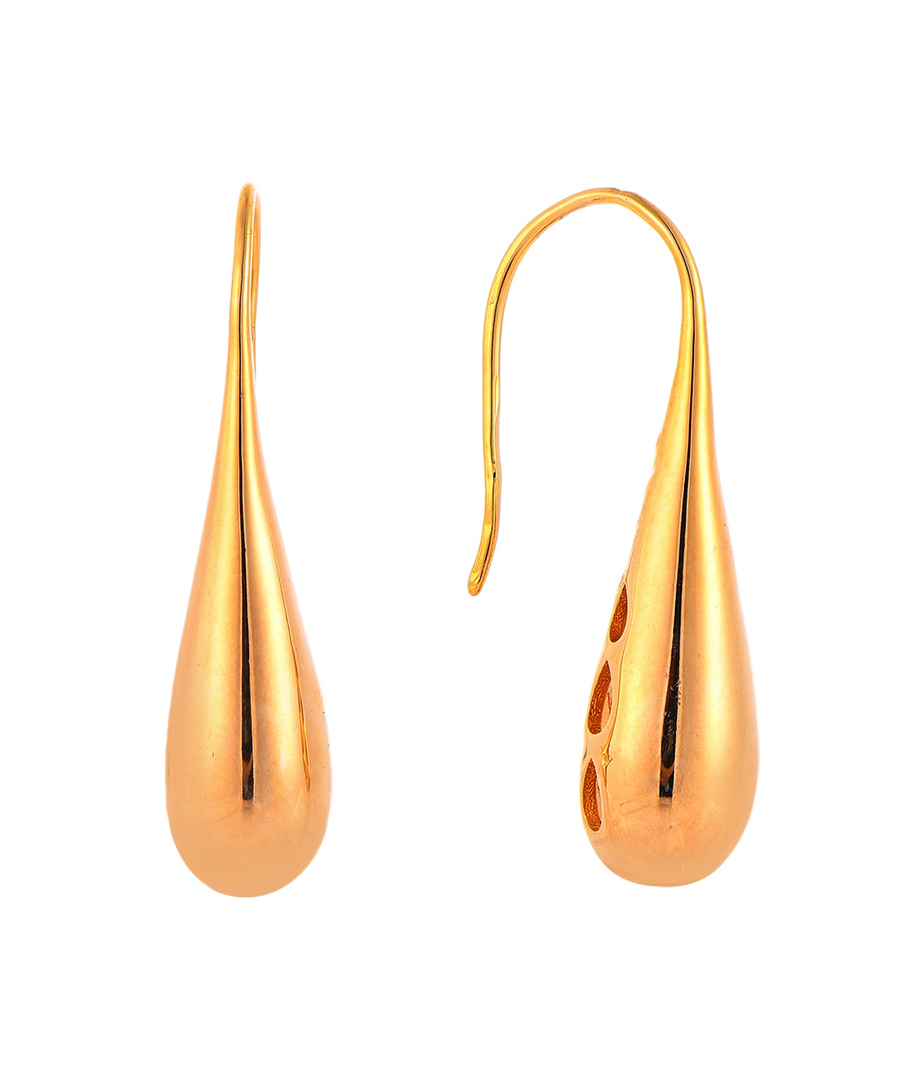 18k Gold-Plated .925 Sterling Teardrop Earrings