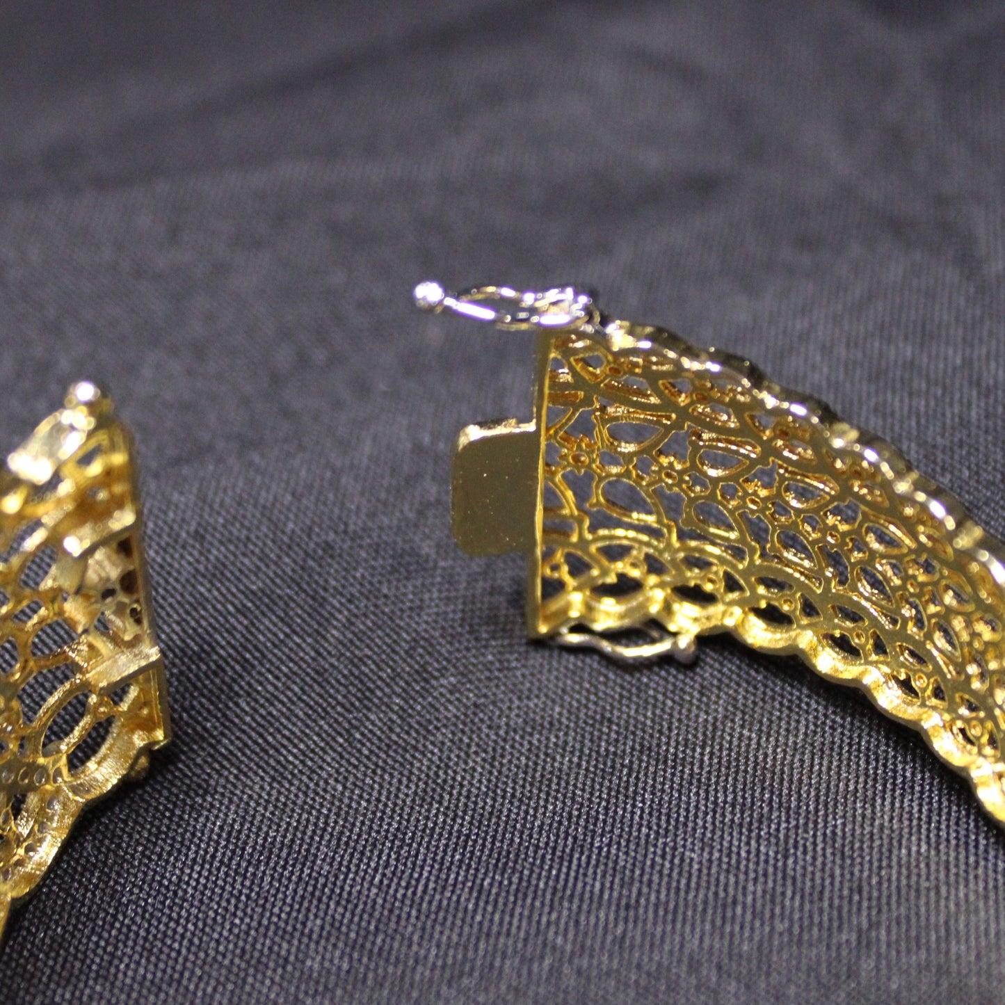 Nancy: Diamond encrusted Bangle with Ruby Solitaire