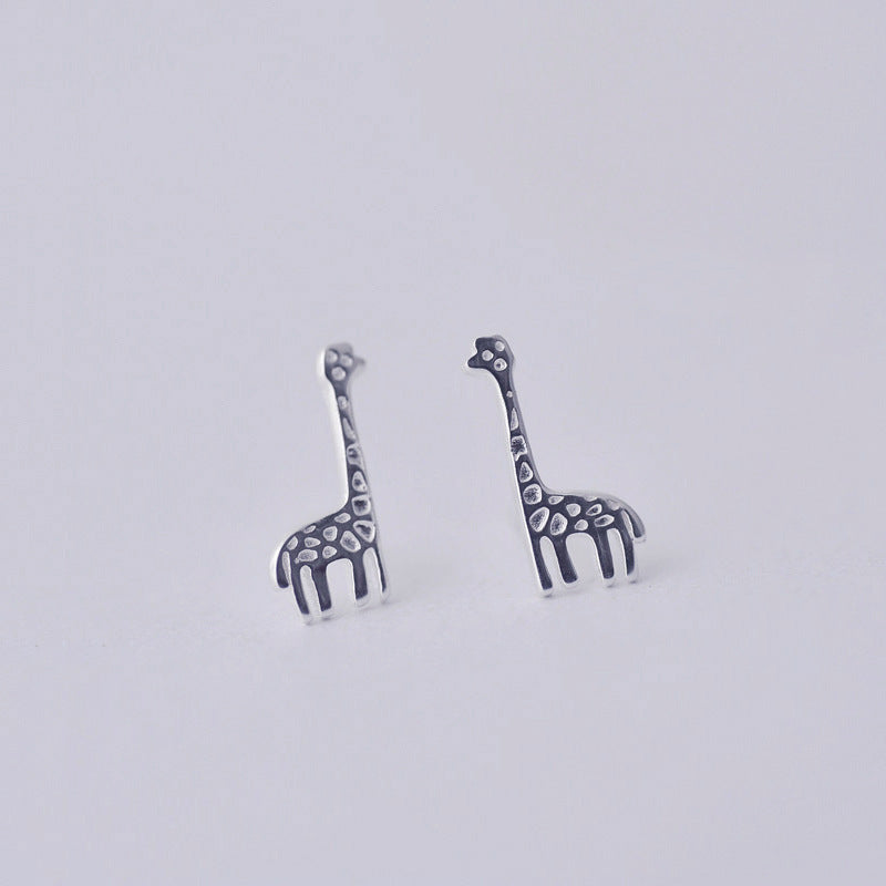 .925 Sterling Giraffe Stud Earrings