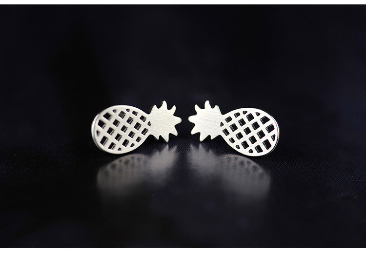 .925 Sterling Pineapple Stud Earrings