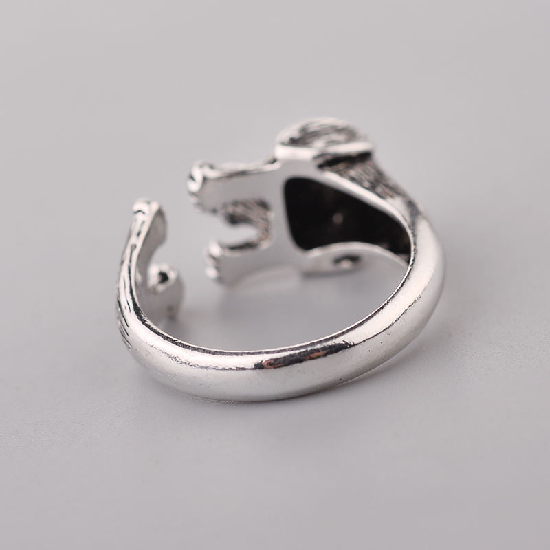 Tibetan Silver Open Adjustable Dog Ring