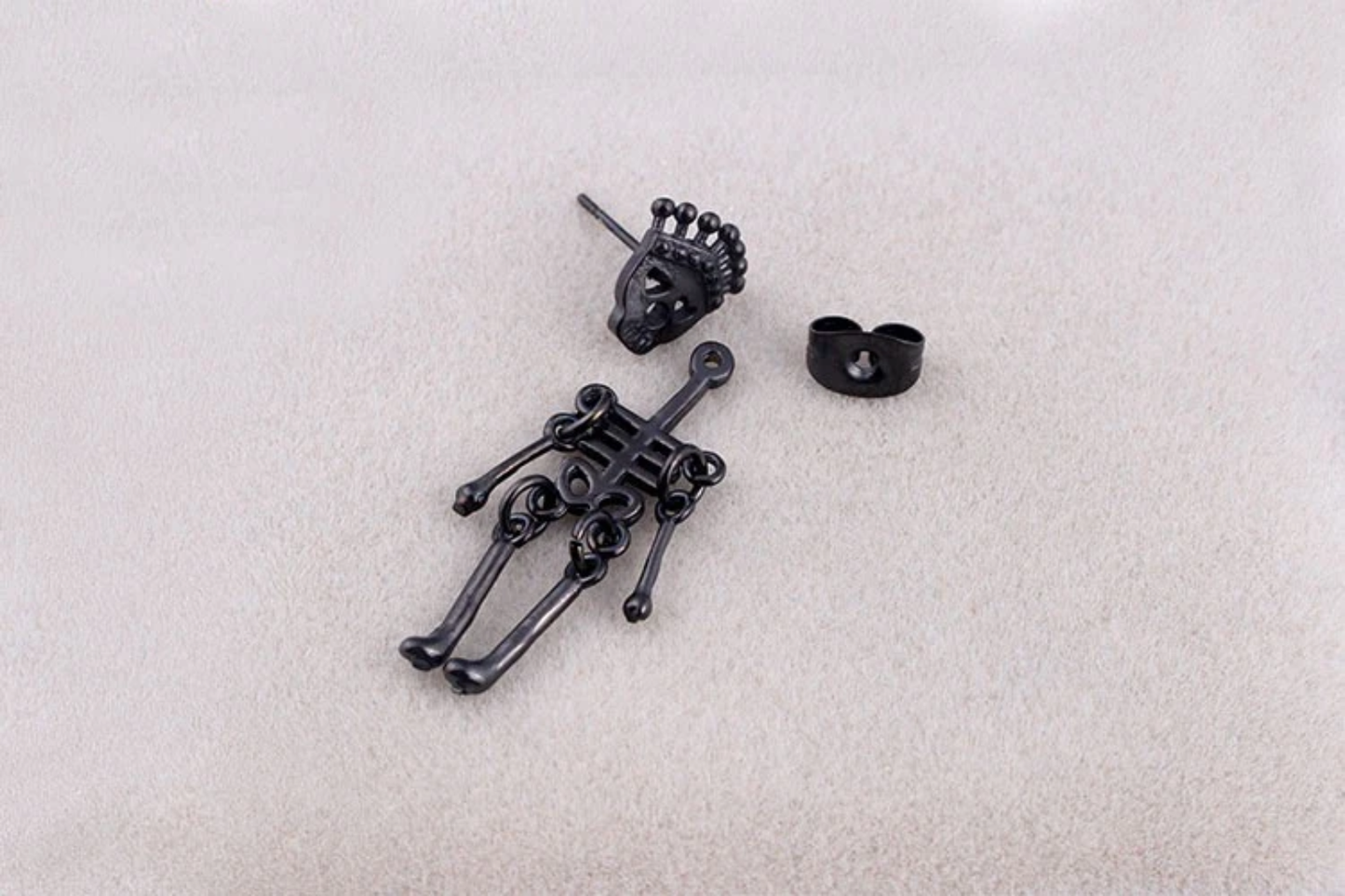 Stainless Steel Movable Skeleton Earrings