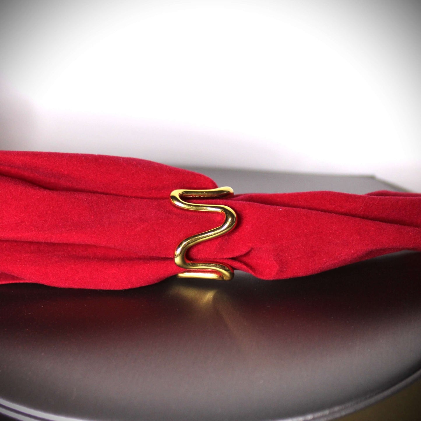 18k Gold-plated Stainless Steel Wave Ring image 1