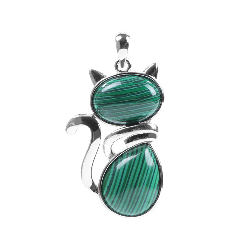 Cat Stone Charm Necklace image 16