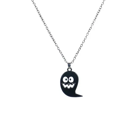 Black Ghost Necklace for Halloween