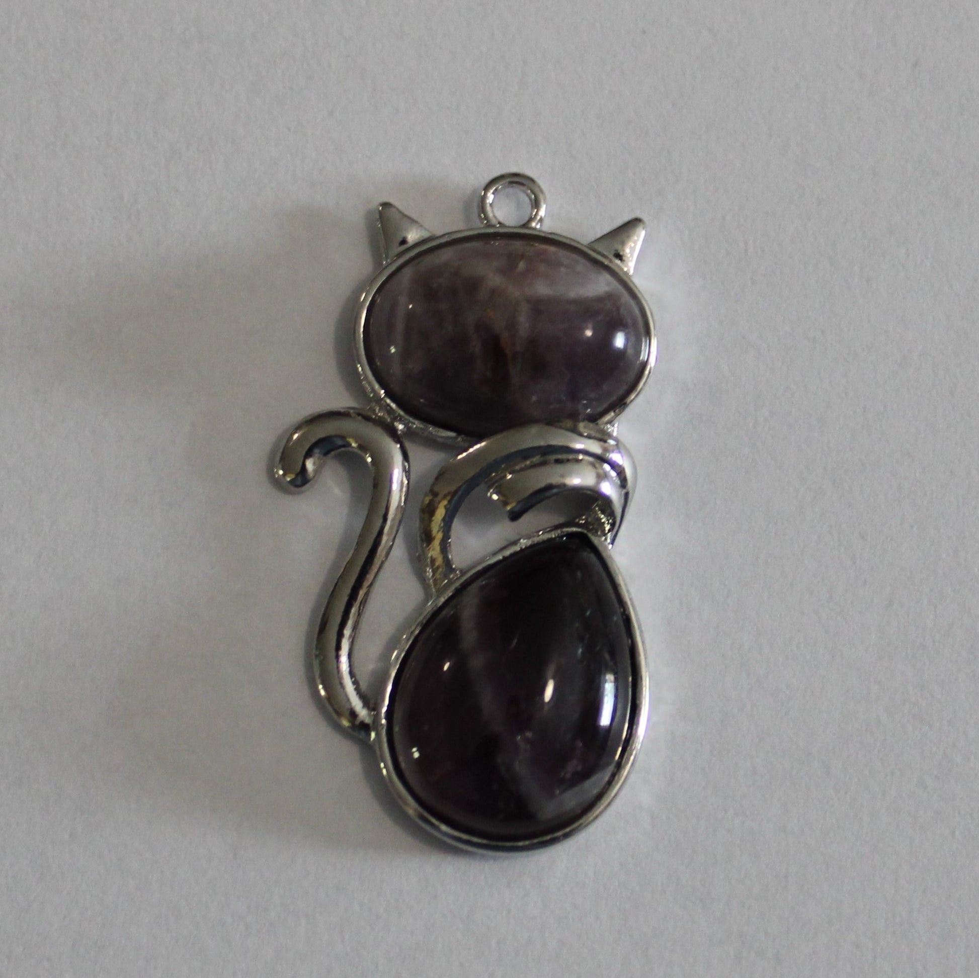 Cat Stone Charm Necklace image 8