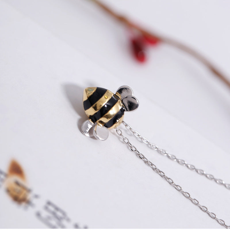 .925 Sterling Bee Necklace