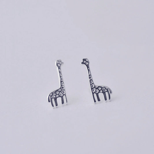 .925 Sterling Giraffe Stud Earrings
