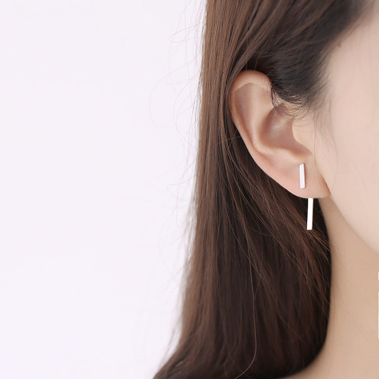 .925 Sterling Geometric Stud Earrings