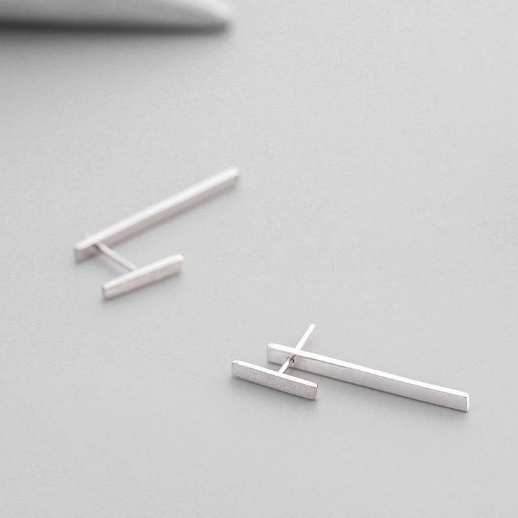 .925 Sterling Geometric Stud Earrings