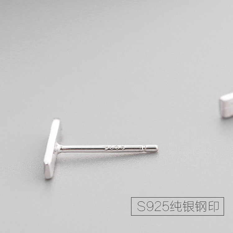 .925 Sterling Geometric Stud Earrings