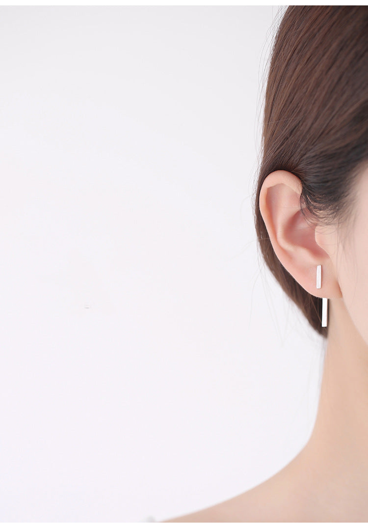 .925 Sterling Geometric Stud Earrings