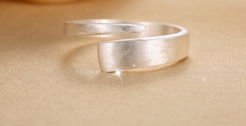.925 Sterling Geometric Open Size Band Ring