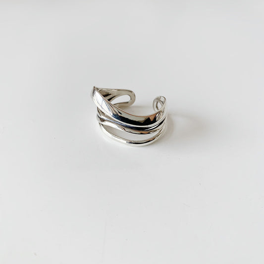 .925 Sterling Open Twisted Band Ring