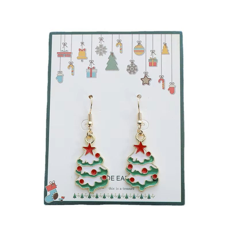 Gold-plated Stainless Steel Holiday / Christmas Charm Earrings *** 9 Styles ***