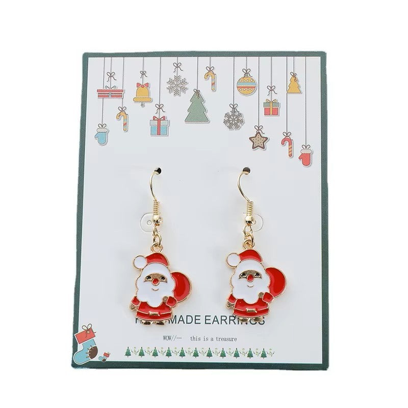 Gold-plated Stainless Steel Holiday / Christmas Charm Earrings *** 9 Styles ***