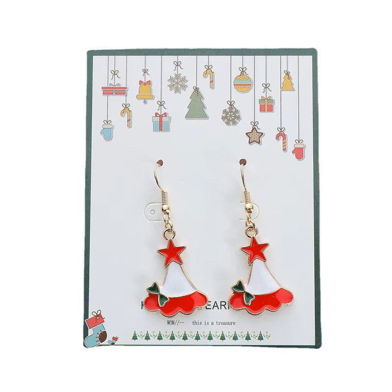 Gold-plated Stainless Steel Holiday / Christmas Charm Earrings *** 9 Styles ***