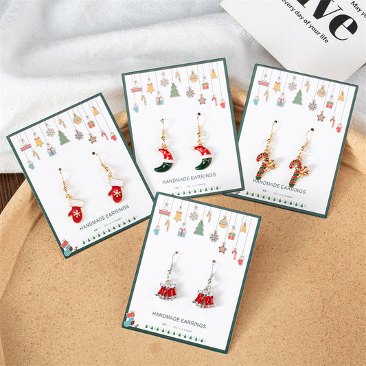Gold-plated Stainless Steel Holiday / Christmas Charm Earrings *** 9 Styles ***