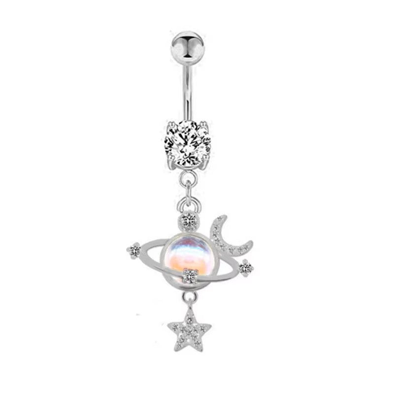 Gold-plated Surgical Steel Celestial Style Naval Piercing Jewelry ** Buy 2 Get 1 FREE ** Mix & Match Across Products