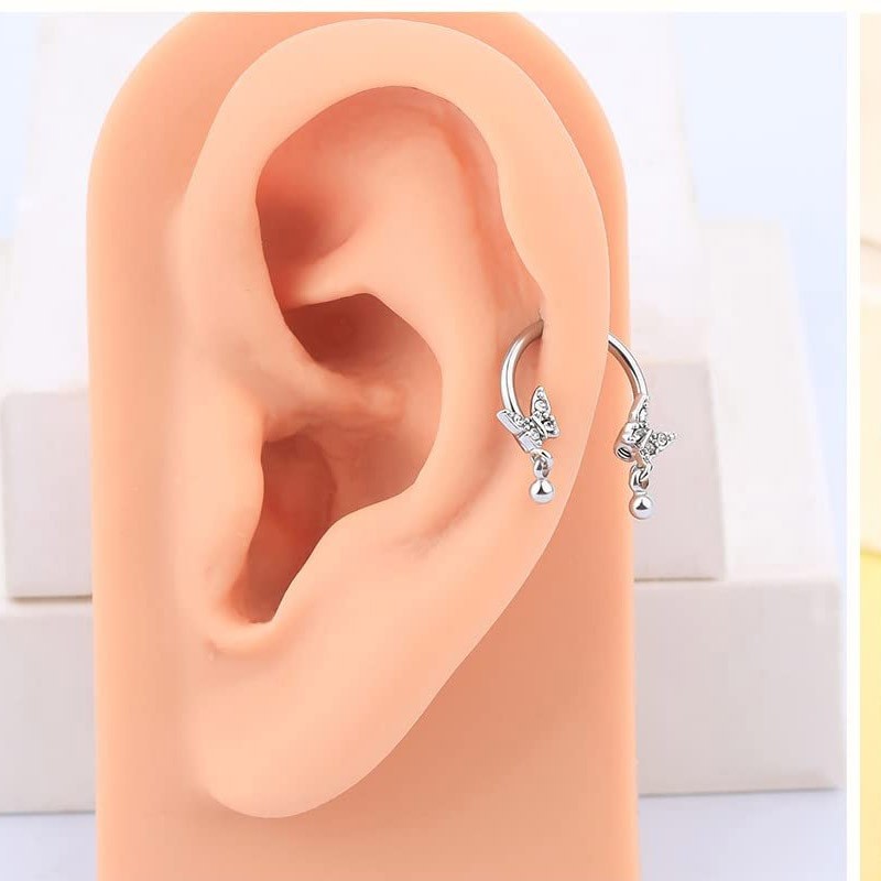 Surgical Steel Nose, Ear, Lip or Eyebrow C-Ring Piercing Jewelry