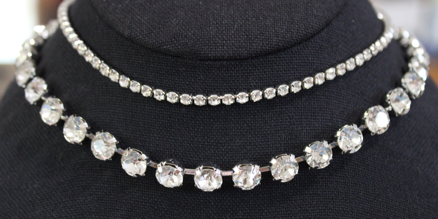 Esther: Large and Small Diamond Chokers